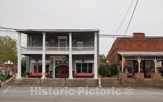 Photo- Buildings in Downtown Warm Springs, Georgia, The Town in which Franklin Roosevelt Sought Treatment for polio in 1924, Nine Years Before he Became U.S. President 2
