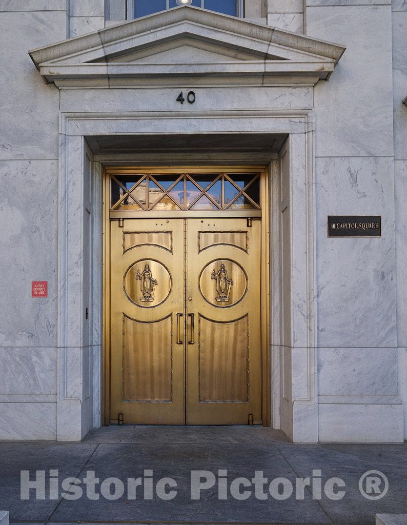 Photo - Entrance Doors to The Georgia Capitol in Atlanta- Fine Art Photo Reporduction
