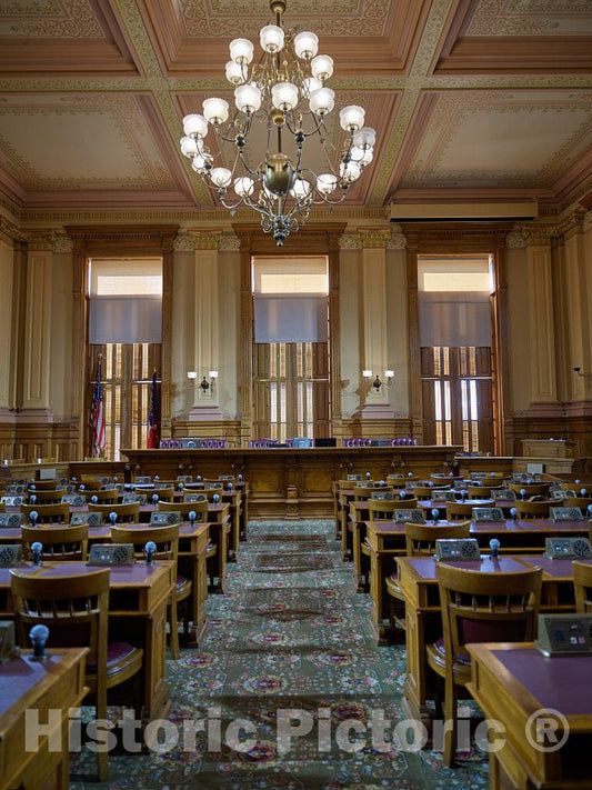 Photo - Georgia Senate Chamber at The State Capitol in Atlanta- Fine Art Photo Reporduction