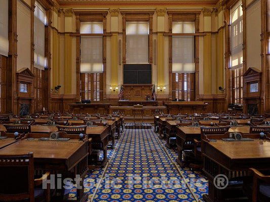 Photo- Georgia House of Representatives Chamber at The State Capitol in Atlanta 1 Fine Art Photo Reproduction