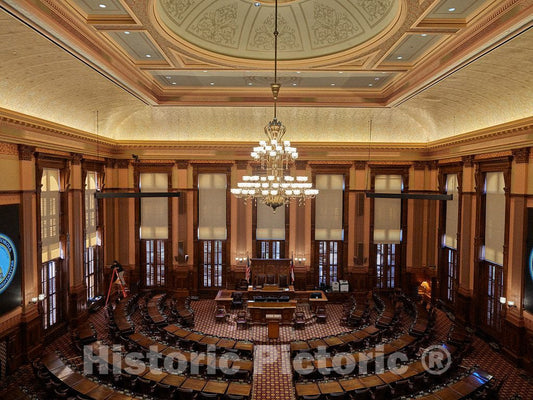 Photo- Georgia House of Representatives Chamber at The State Capitol in Atlanta 2 Fine Art Photo Reproduction