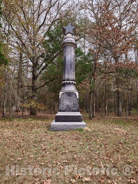 Photo - 15th Wisconsin Infantry Monument at The Chickamauga Portion of The Chickamauga & Chattanooga National Military Park- Fine Art Photo Reporduction