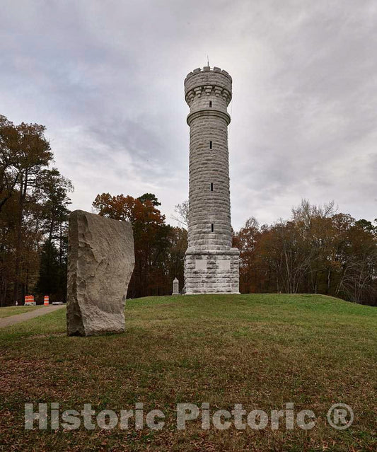 Photo- The John T. Wilder Monument, Right, one of The Most Visited Spots at The Chickamauga Portion of The Chickamauga & Chattanooga National Military Park, Near Chickamauga