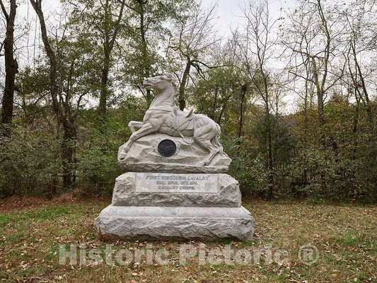 Photo - The First Wisconsin Cavalry Monument at The Chickamauga Portion of The Chickamauga & Chattanooga National Military Park- Fine Art Photo Reporduction