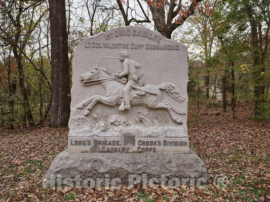 Photo - The 1st Ohio Cavalry Monument at The Chickamauga Portion of The Chickamauga & Chattanooga National Military Park- Fine Art Photo Reporduction