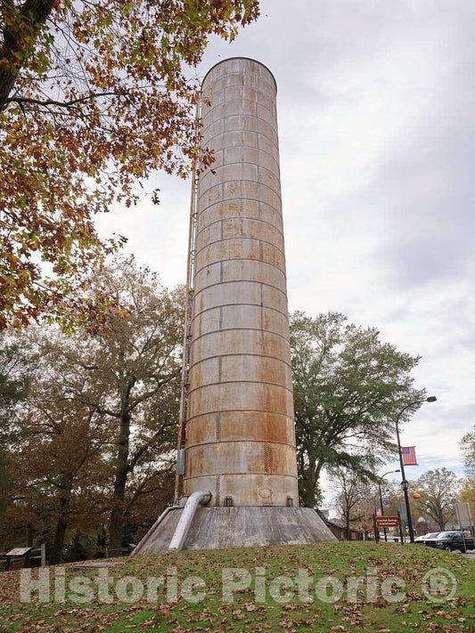 Photo- This Looks, at First Glance, Like an Industrial Chimney, but It's a Water Tower, Looking Quite Unlike The Usual Version That Supports a Large Tank at The top 1