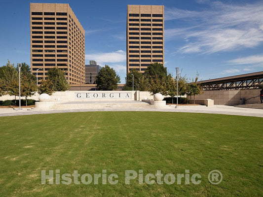 Photo- A Portion of Liberty Plaza, an Open Space Created in 2015 as a Focal Point for Rallies and Other Public Gatherings Across from The Georgia State Capitol in Atlanta