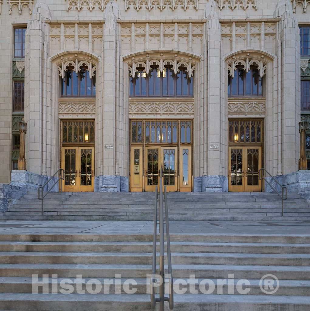 Photo - Ornate Entrance to Atlanta City Hall, Completed in 1930 in Atlanta, The Capital and Largest City in The U.S. State of Georgia- Fine Art Photo Reporduction