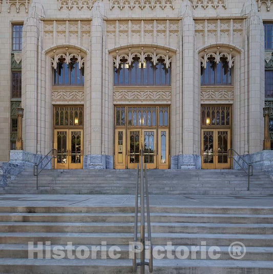 Photo - Ornate Entrance to Atlanta City Hall, Completed in 1930 in Atlanta, The Capital and Largest City in The U.S. State of Georgia- Fine Art Photo Reporduction