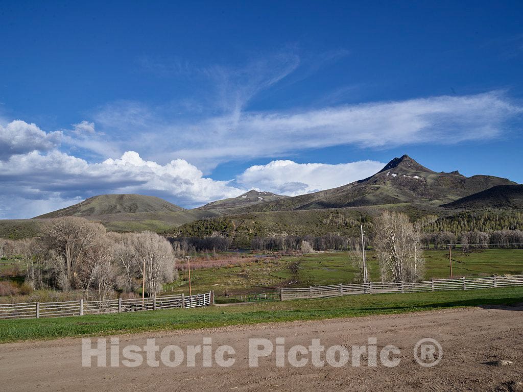 Photo- Scene at The Ladder Livestock Ranch, on The Colorado Border Near Savery, Wyoming. The Ranch operates in Both States, Running Sheep in Wyoming and Cattle in Colorado 2