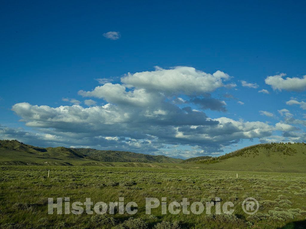 Photo- The Part of Jackson Hole (Locals' Term for a Valley), The Part Looking Away from The Spectacular Teton Mountains, in Grand Teton National Park in Northwest Wyoming