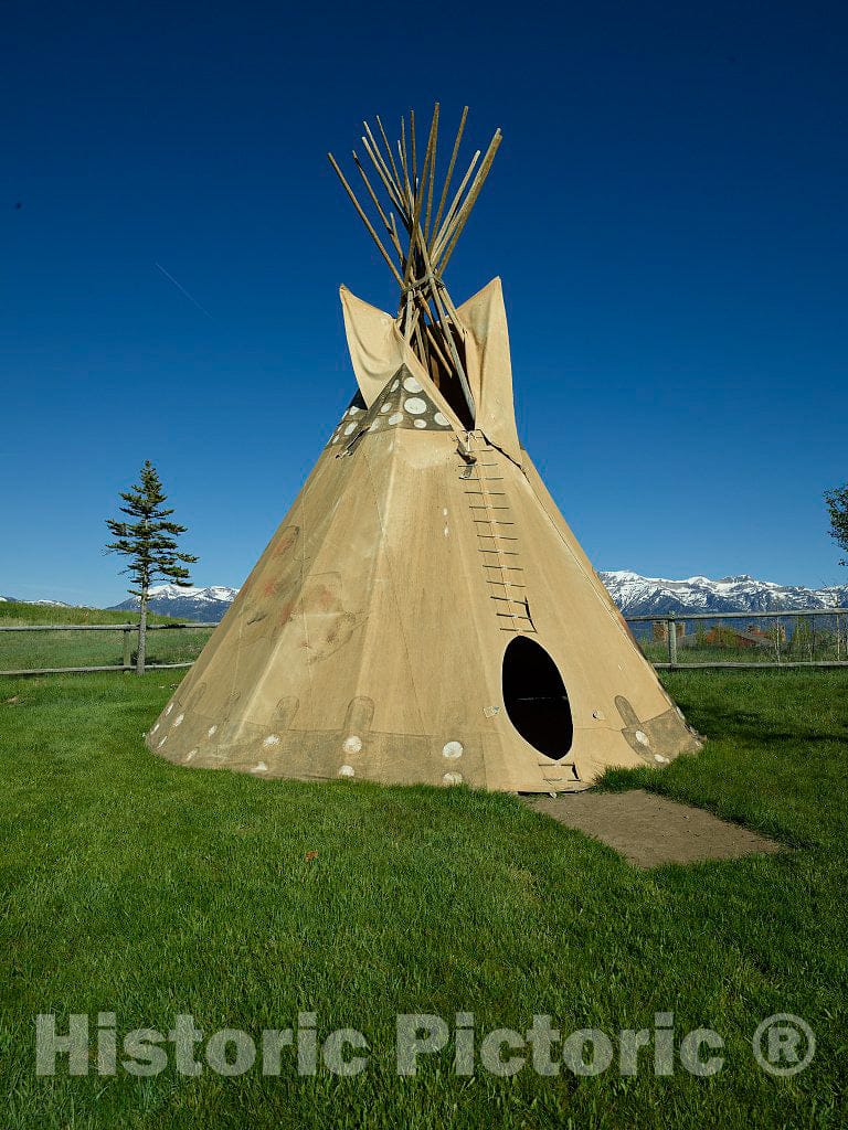 Teepee  at Spring Creek Resort Ranch on The Edge of Grand Teton National Park and a Wildlife Reserve Beneath The Teton Mountain Range in Jackson Hole 1