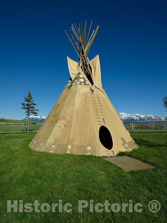 Teepee  at Spring Creek Resort Ranch on The Edge of Grand Teton National Park and a Wildlife Reserve Beneath The Teton Mountain Range in Jackson Hole 1