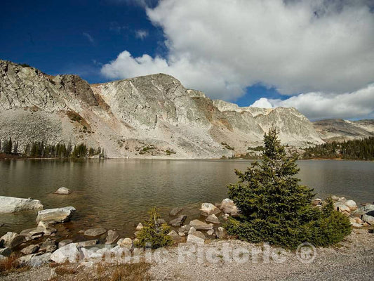 Photo- View of Lake Marie in Wyoming's Snowy Range, Between Saratoga and Laramie 3 Fine Art Photo Reproduction