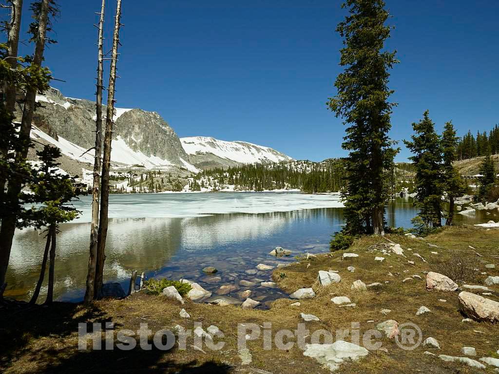 Photo- View of Lake Marie in Wyoming's Snowy Range, Between Saratoga and Laramie 6 Fine Art Photo Reproduction