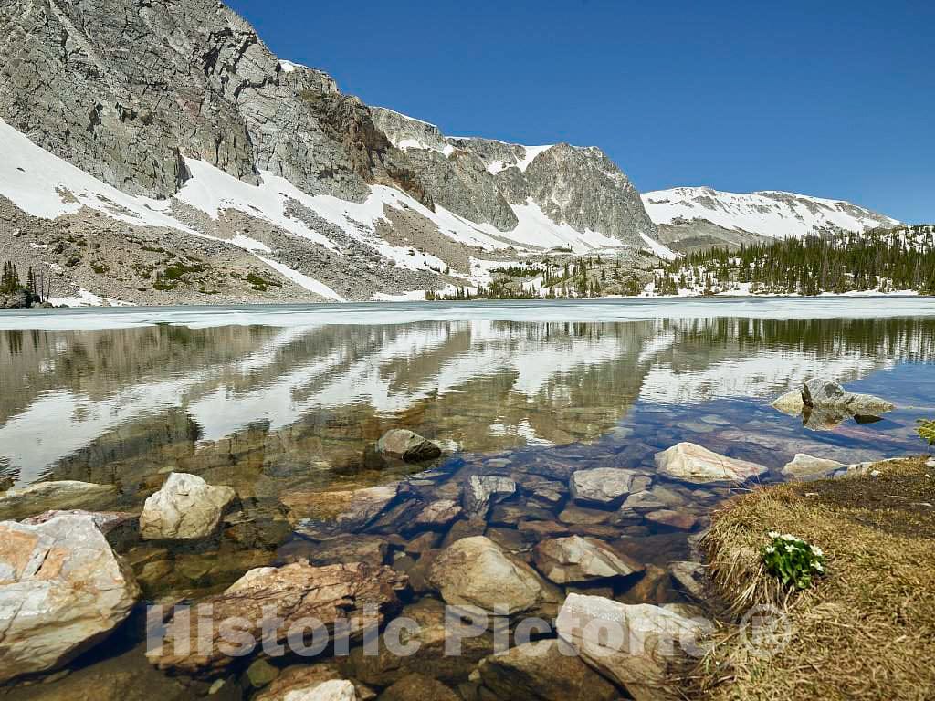 Photo- View of Lake Marie in Wyoming's Snowy Range, Between Saratoga and Laramie 7 Fine Art Photo Reproduction