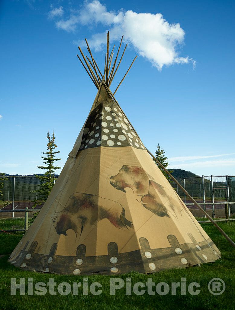 Teepee  at Spring Creek Resort Ranch on The Edge of Grand Teton National Park and a Wildlife Reserve Beneath The Teton Mountain Range in Jackson Hole 3