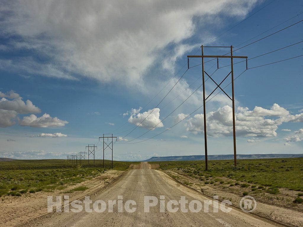 Photo - Lonely Road in Sweetwater County, Wyoming- Fine Art Photo Reporduction