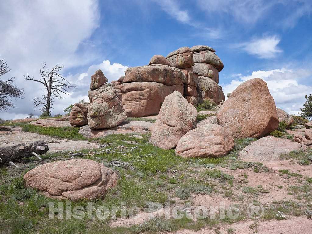 Photo- Granite outcroppings in a Popular Hiking, Climbing, and Biking Area Called Vedauwoo, Near Buford, Wyoming 1 Fine Art Photo Reproduction