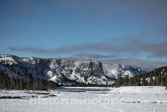 Photo- Snow dusts The Absaroka Range of The Rocky Mountains in Yellowstone National Park in The Northwest Corner of Wyoming 1 Fine Art Photo Reproduction