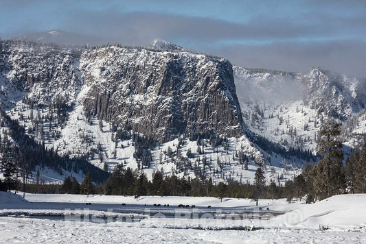 Photo- Snow dusts The Absaroka Range of The Rocky Mountains in Yellowstone National Park in The Northwest Corner of Wyoming 2 Fine Art Photo Reproduction