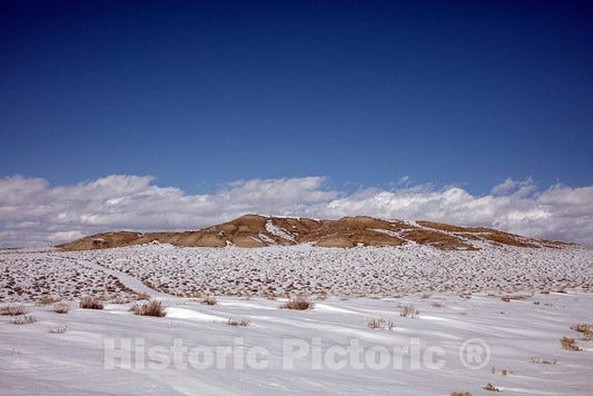 Photo- Winter-Day Scene in Rugged and Remote Sweetwater County, Wyoming 1 Fine Art Photo Reproduction