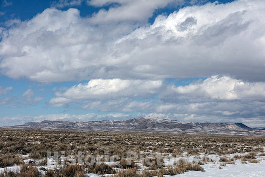 Photo- Winter-day scene in rugged and remote Sweetwater County, Wyoming 2 Fine Art Photo Reproduction