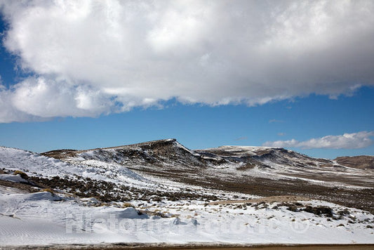 Photo- A Clear, Cold Winter's Day in Rugged and Remote Fremont County, Wyoming 1 Fine Art Photo Reproduction