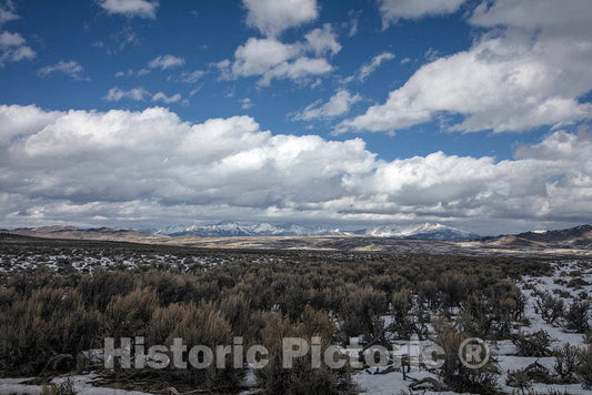 Photo- A clear, cold winter's day in rugged and remote Fremont County, Wyoming 4 Fine Art Photo Reproduction