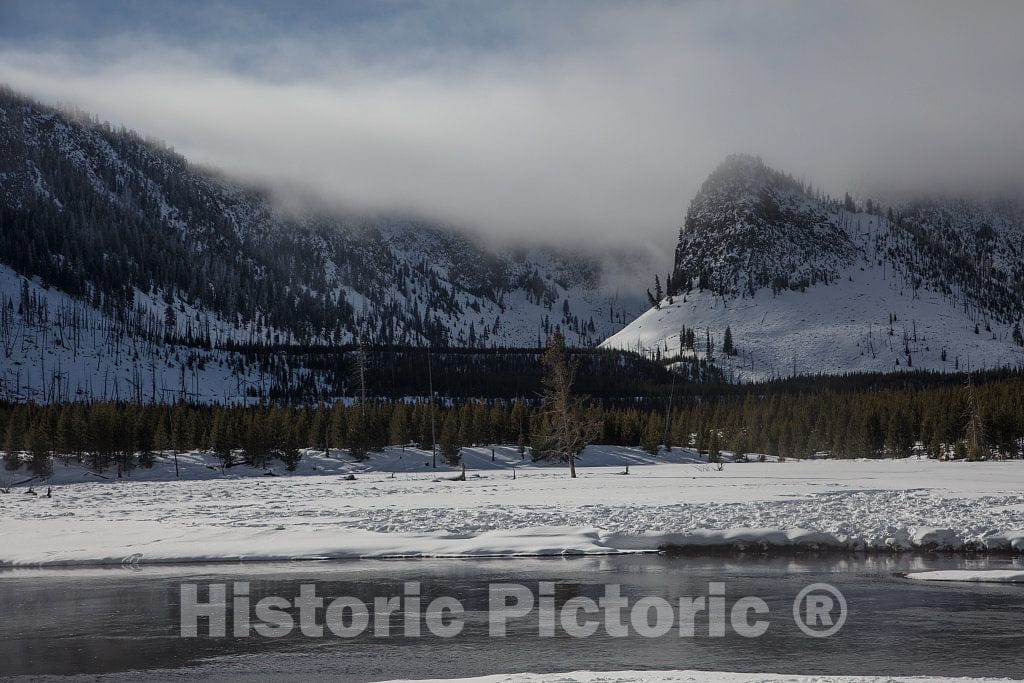 Photo- Winter in Yellowstone National Park in The Northwest Corner of Wyoming 3 Fine Art Photo Reproduction