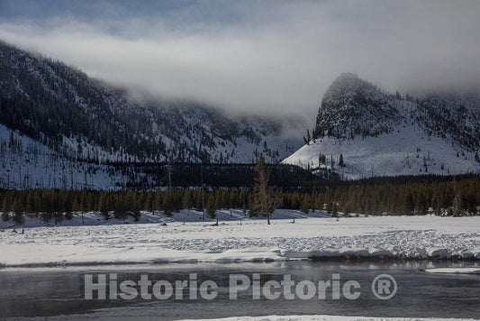 Photo- Winter in Yellowstone National Park in The Northwest Corner of Wyoming 3 Fine Art Photo Reproduction