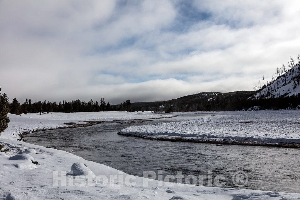 Photo- Winter in Yellowstone National Park in The Northwest Corner of Wyoming 4 Fine Art Photo Reproduction
