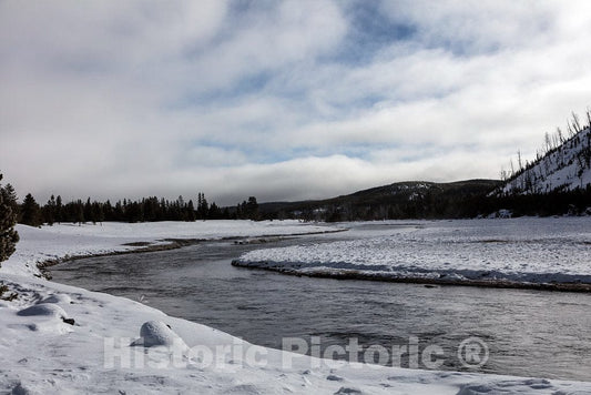 Photo- Winter in Yellowstone National Park in The Northwest Corner of Wyoming 4 Fine Art Photo Reproduction