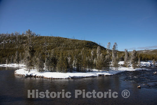 Photo- Winter in Yellowstone National Park in The Northwest Corner of Wyoming 5 Fine Art Photo Reproduction