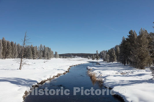 Photo - Winter Scene in Yellowstone National Park in The Northwest Corner of Wyoming. (Small Additional Park Acreage Also Spills into neighboring Idaho and Montana