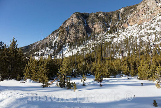 Photo- Winter in Yellowstone National Park in The Northwest Corner of Wyoming 2 Fine Art Photo Reproduction