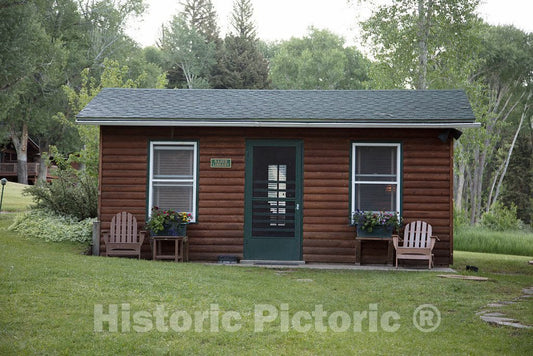 Photo - Ranch Library at The A Bar A Guest Ranch Near The Town of Riverside in Carbon County, Wyoming- Fine Art Photo Reporduction