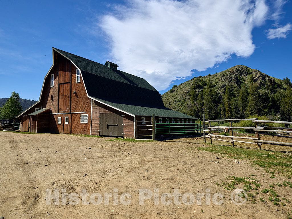 Photo- The cowhands' (as opposed to The Guests') Work barn at The A Bar A Guest Ranch, Near Riverside in Carbon County, Wyoming 1 Fine Art Photo Reproduction