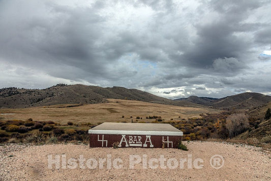Photo - Skeet-Shooting Venue at The A Bar A Guest Ranch, Near The Colorado Border in Carbon County, Wyoming- Fine Art Photo Reporduction