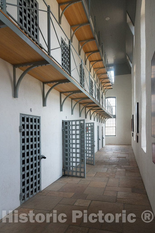 Photo - Cellblock at The Old Wyoming Territorial Prison, Now a Museum, in Laramie- Fine Art Photo Reporduction