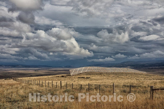 Photo- No Need just Yet for This Snow Fence, Near Encampment in Carbon County, Wyoming. But it Will be a Different Story Soon When The state's Fierce blizzards Blow 1