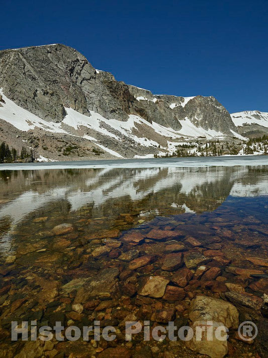 Photo- View of Lake Marie in Wyoming's Snowy Range, Between Saratoga and Laramie 2 Fine Art Photo Reproduction