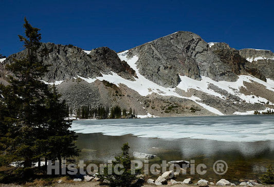 Photo- View of Lake Marie in Wyoming's Snowy Range, Between Saratoga and Laramie 9 Fine Art Photo Reproduction