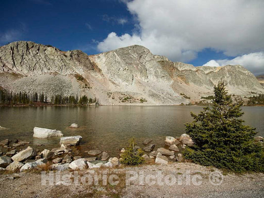 Photo- View of Lake Marie in Wyoming's Snowy Range, Between Saratoga and Laramie 10 Fine Art Photo Reproduction