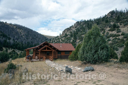 Photo- Guest Cabin at The A Bar A Guest Ranch, just Over The Colorado Border Near Riverside in Carbon County, Wyoming 1 Fine Art Photo Reproduction