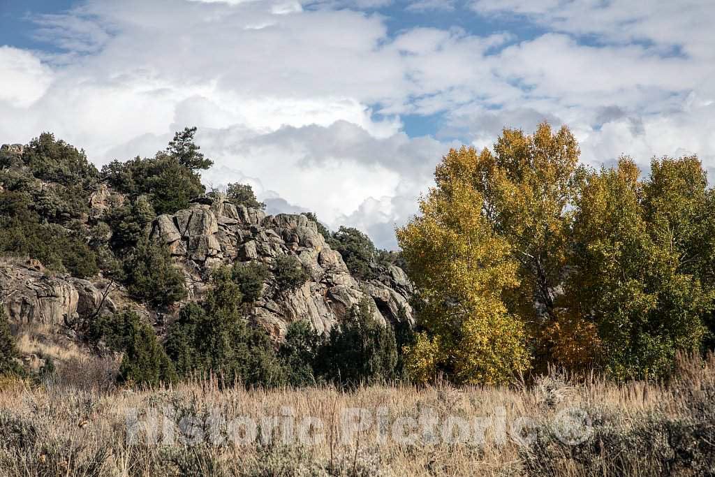 Photo- Fall Scene at The A Bar A Guest Ranch, just Over The Colorado Border Near Riverside in Carbon County, Wyoming 8 Fine Art Photo Reproduction