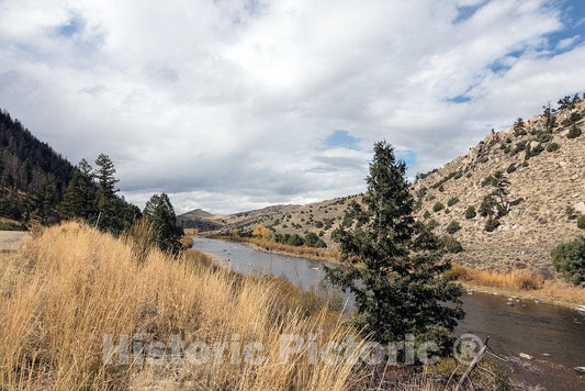 Photo- View of The North Platte River as it Winds Through The A Bar A Guest Ranch, just Over The Colorado Border Near Riverside in Carbon County, Wyoming 3 Fine Art Photo