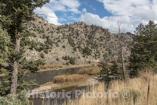 Photo- View of the North Platte River as it winds through the A Bar A guest ranch, just over the Colorado border near Riverside in Carbon County, Wyoming 4 Fine Art Photo