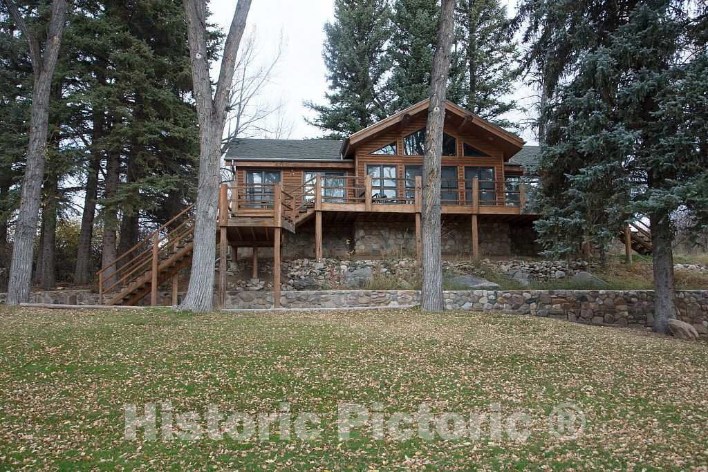 Photo- One of The Larger Cabins at The A Bar A Guest Ranch, just Over The Colorado Border Near Riverside in Carbon County, Wyoming 3 Fine Art Photo Reproduction