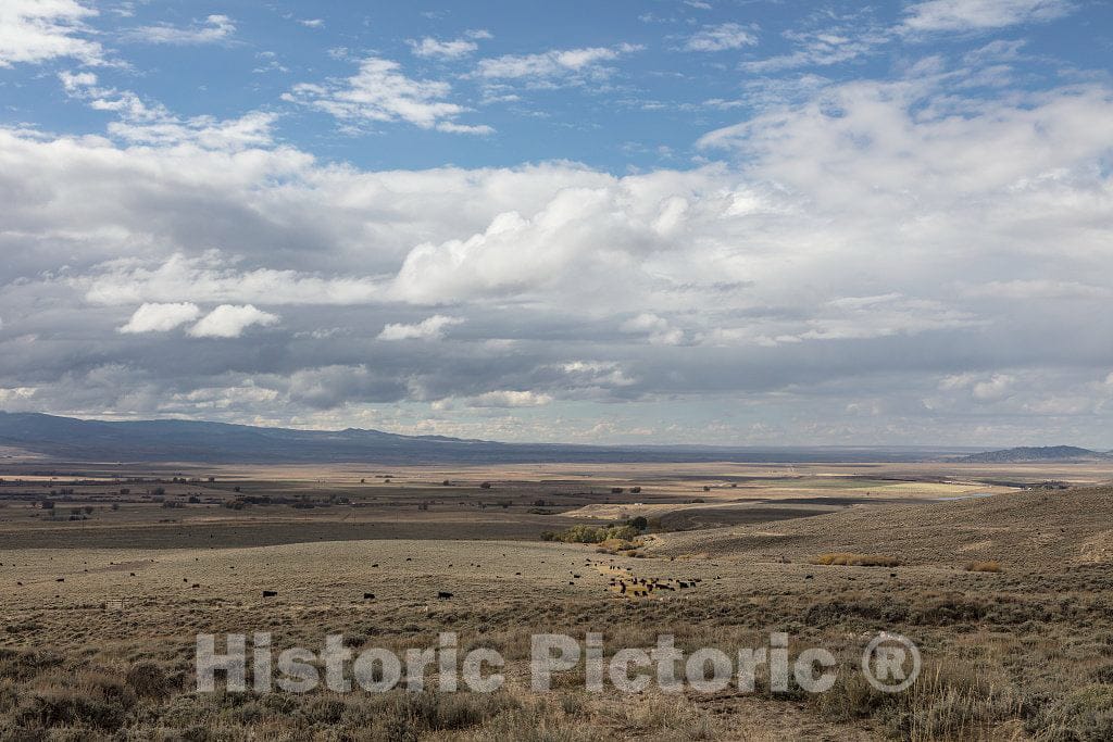 Photo - View from a high Ridge of The Mostly Flat, Usually Dry, seemingly Endless Terrain just Over The Colorado Border Near Riverside in Carbon County, Wyoming